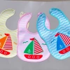 Saliva towel cartoon waterproof bib, baby bib, multi-color pattern, street stall bag, edge guard, super soft for spitting up milk details Picture